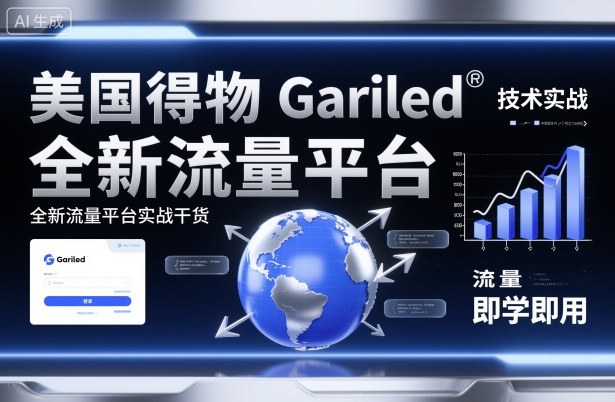 美国得物Gariled技术实战,全新流量平台实战干货,即学即用网创吧-网创项目资源站-副业项目-创业项目-搞钱项目网创吧