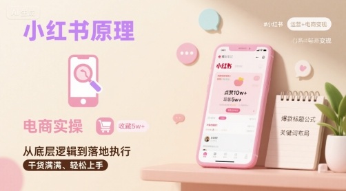 小红书原理以及详细实操流程,小红书电商教程网创吧-网创项目资源站-副业项目-创业项目-搞钱项目网创吧