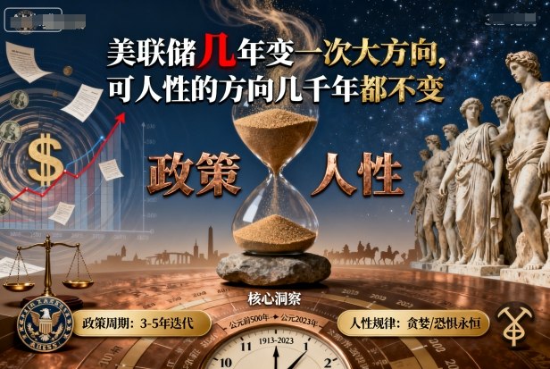 付费文章：美联储几年变一次大方向，可人性的方向几千年都不变网创吧-网创项目资源站-副业项目-创业项目-搞钱项目网创吧