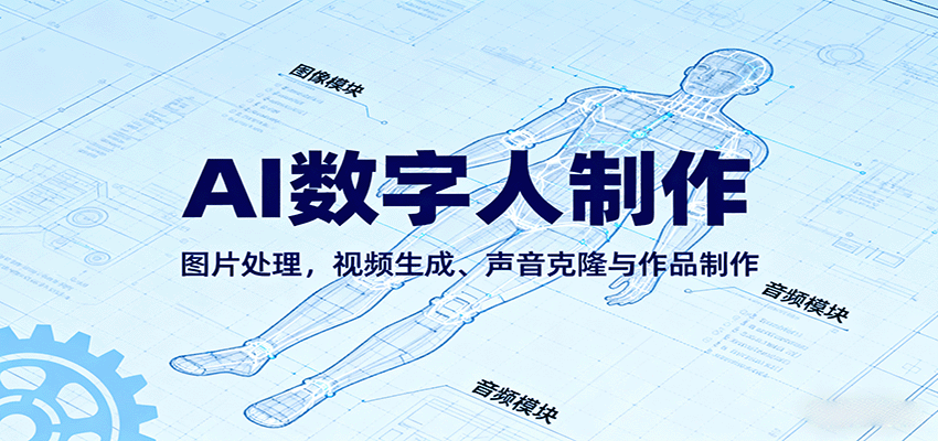 AI永生数字人制作教程：图片处理，视频生成、声音克隆与作品制作网创吧-网创项目资源站-副业项目-创业项目-搞钱项目网创吧