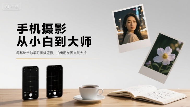 手机摄影从小白到大师，零基础带你学习手机摄影，拍出朋友圈点赞大片网创吧-网创项目资源站-副业项目-创业项目-搞钱项目网创吧