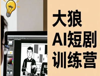 大狼AI短剧训练营-短剧课程(更新中)网创吧-网创项目资源站-副业项目-创业项目-搞钱项目网创吧