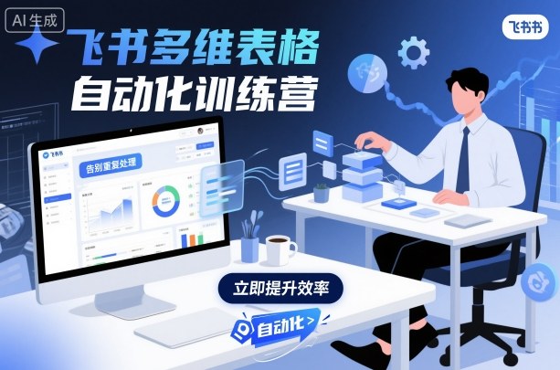 飞书多维表格自动化训练营,手把手教你告别重复处理,用多维表格开启高效办公新模式网创吧-网创项目资源站-副业项目-创业项目-搞钱项目网创吧