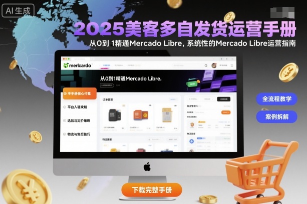 2025美客多自发货运营手册:从0到1精通Mercado Libre,系统性的Mercado Libre运营指南网创吧-网创项目资源站-副业项目-创业项目-搞钱项目网创吧