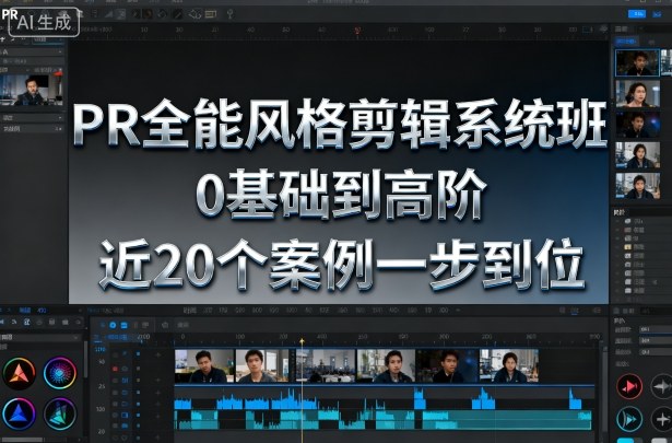 PR全能风格剪辑系统班，0基础到高阶，近20个案例一步到位网创吧-网创项目资源站-副业项目-创业项目-搞钱项目网创吧
