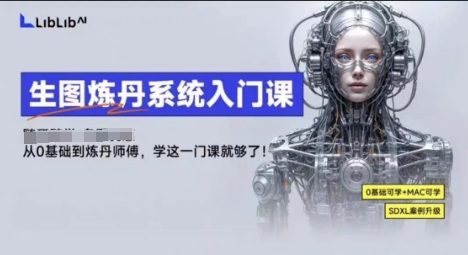 LibLibAI哩布哩布生图炼丹系统入门课,从生图到炼丹,只学这一门就够了网创吧-网创项目资源站-副业项目-创业项目-搞钱项目网创吧