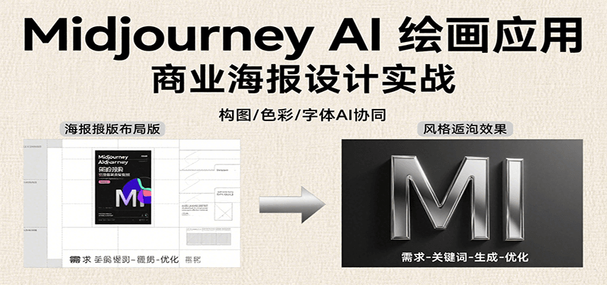 Midjourney AI绘画应用，关键词指令解析、漫画头像制作、海报设计、3D人物生成等网创吧-网创项目资源站-副业项目-创业项目-搞钱项目网创吧