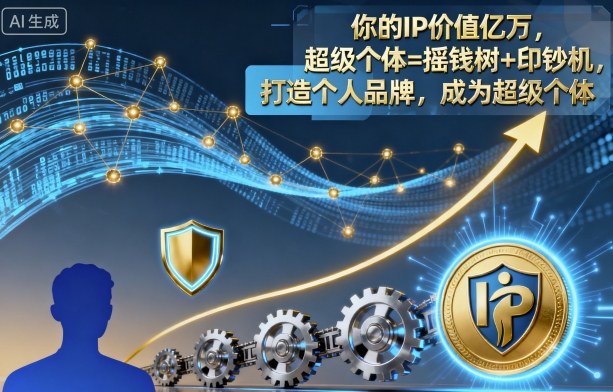 你的IP价值亿万,超级个体=摇钱树+印钞机,打造个人品牌,成为超级个体网创吧-网创项目资源站-副业项目-创业项目-搞钱项目网创吧