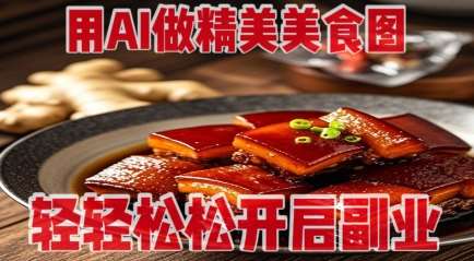 用AI做精美美食图，无需专业设备拍摄，轻轻松松开启副业网创吧-网创项目资源站-副业项目-创业项目-搞钱项目网创吧