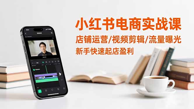 （16536期）小红书电商实战课：店铺运营/视频剪辑/流量曝光，新手快速起店盈利网创吧-网创项目资源站-副业项目-创业项目-搞钱项目网创吧