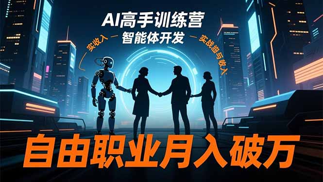 (16602期)AI高手训练营3.0,ChatGPT,Midjourney,智能体开发,自由职业月入破万网创吧-网创项目资源站-副业项目-创业项目-搞钱项目网创吧
