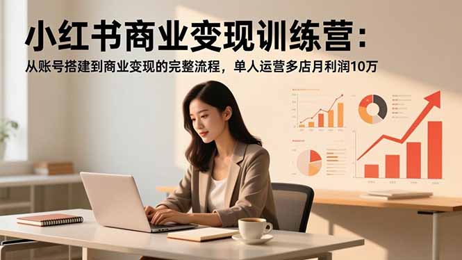(16698期)小红书商业变现训练营:从账号搭建到商业变现的完整流程,单人运营多店月利润10万网创吧-网创项目资源站-副业项目-创业项目-搞钱项目网创吧