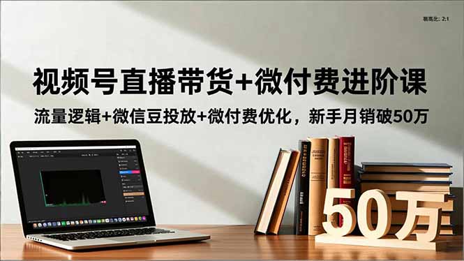 （16684期）视频号直播带货+微付费进阶课：流量逻辑+微信豆投放+微付费优化，新手月销破50万网创吧-网创项目资源站-副业项目-创业项目-搞钱项目网创吧