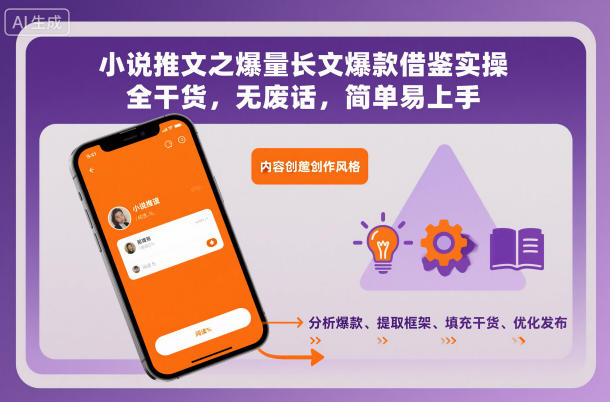 小说推文之爆量长文爆款借鉴实操，全干货，无废话，简单易上手网创吧-网创项目资源站-副业项目-创业项目-搞钱项目网创吧