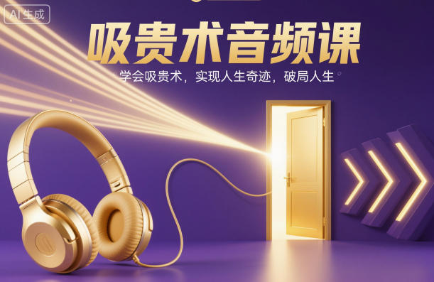 吸贵术音频课，学会吸贵术，实现人生奇迹，破局人生网创吧-网创项目资源站-副业项目-创业项目-搞钱项目网创吧
