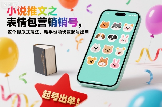 小说推文之表情包营销号,这个傻瓜式玩法,新手也能快速起号出单网创吧-网创项目资源站-副业项目-创业项目-搞钱项目网创吧