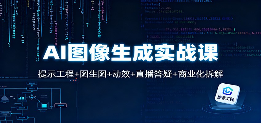 AI图像生成实战课：提示工程+图生图+动效+直播答疑+商业化拆解网创吧-网创项目资源站-副业项目-创业项目-搞钱项目网创吧