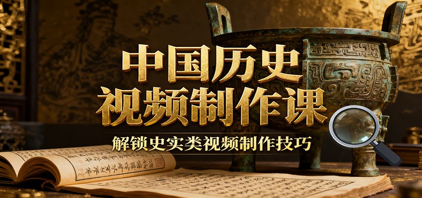 中国历史视频制作课：疆域地图集+参考文案+练习素材，解锁史实类视频制作技巧网创吧-网创项目资源站-副业项目-创业项目-搞钱项目网创吧
