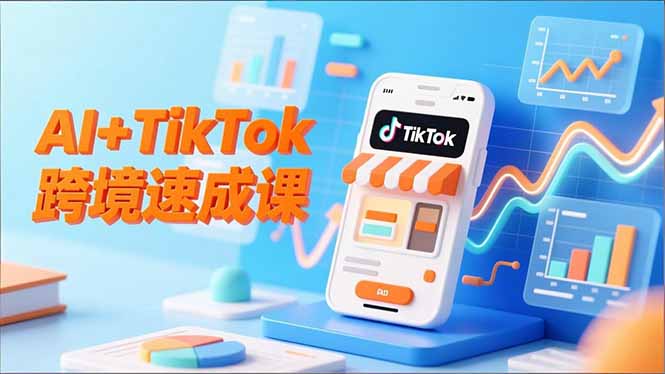 （16745期）AI+TikTok跨境速成课，智能翻译、店铺定位、流程拆解，7天高效上线运营网创吧-网创项目资源站-副业项目-创业项目-搞钱项目网创吧
