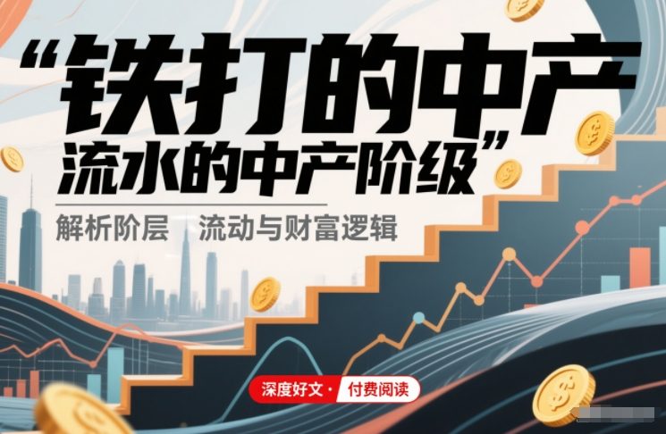 付费文章：铁打的中产，流水的中产阶级网创吧-网创项目资源站-副业项目-创业项目-搞钱项目网创吧