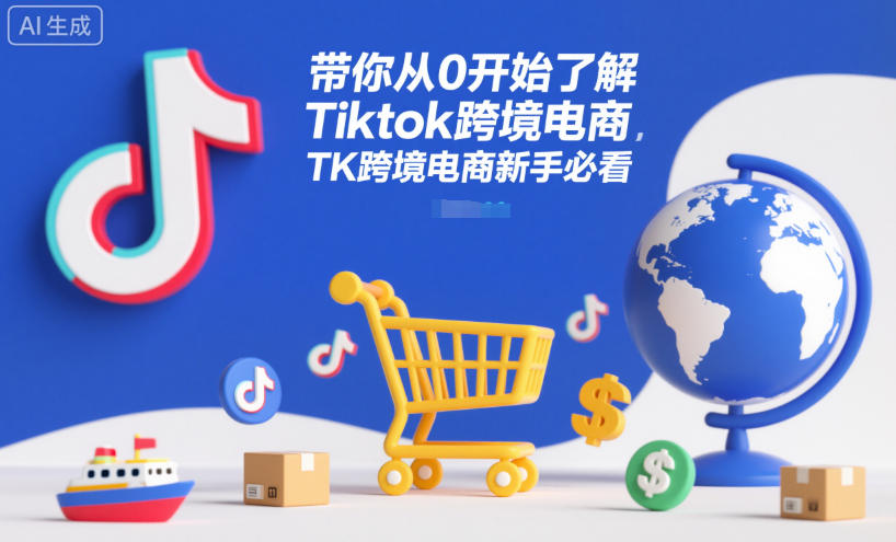 带你从0开始了解Tiktok跨境电商，TK跨境电商新手必看网创吧-网创项目资源站-副业项目-创业项目-搞钱项目网创吧