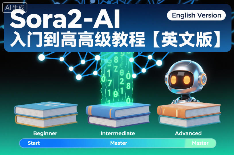 Sora2-AI入门到高级教程【英文版】网创吧-网创项目资源站-副业项目-创业项目-搞钱项目网创吧