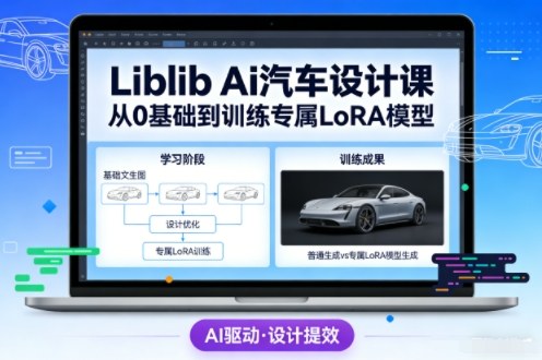 Liblib Ai汽车设计课，从0基础文生图，到教你训练专属设计和风格LoRA模型网创吧-网创项目资源站-副业项目-创业项目-搞钱项目网创吧