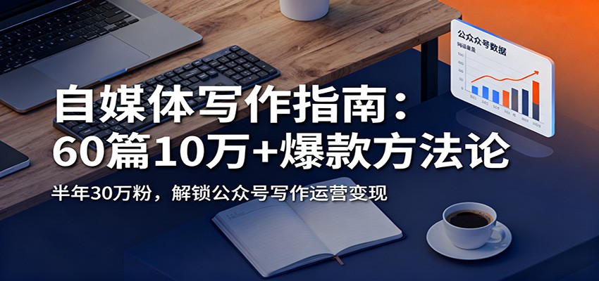自媒体写作指南：60篇10万+爆款方法论，半年30万粉，解锁公众号写作运营变现网创吧-网创项目资源站-副业项目-创业项目-搞钱项目网创吧