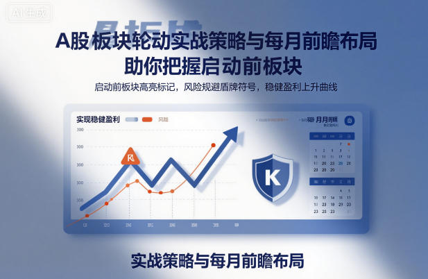 A股板块轮动实战策略与每月前瞻布局，助你把握启动前板块，规避风险，实现稳健盈利网创吧-网创项目资源站-副业项目-创业项目-搞钱项目网创吧