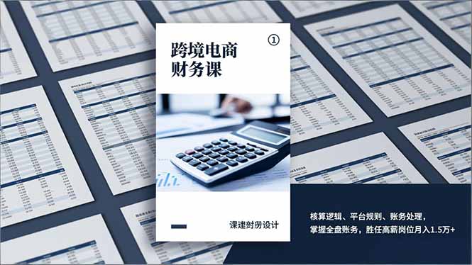 （17036期）跨境电商财务课，核算逻辑、平台规则、账务处理，掌握全盘账务，胜任高薪岗位月入1.5万+网创吧-网创项目资源站-副业项目-创业项目-搞钱项目网创吧