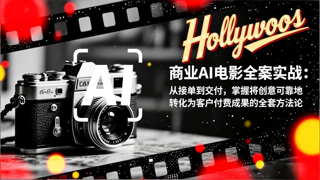 （17092期）商业AI电影全案实战：从接单到交付，掌握将创意可靠地转化为客户付费成果的全套方法论网创吧-网创项目资源站-副业项目-创业项目-搞钱项目网创吧