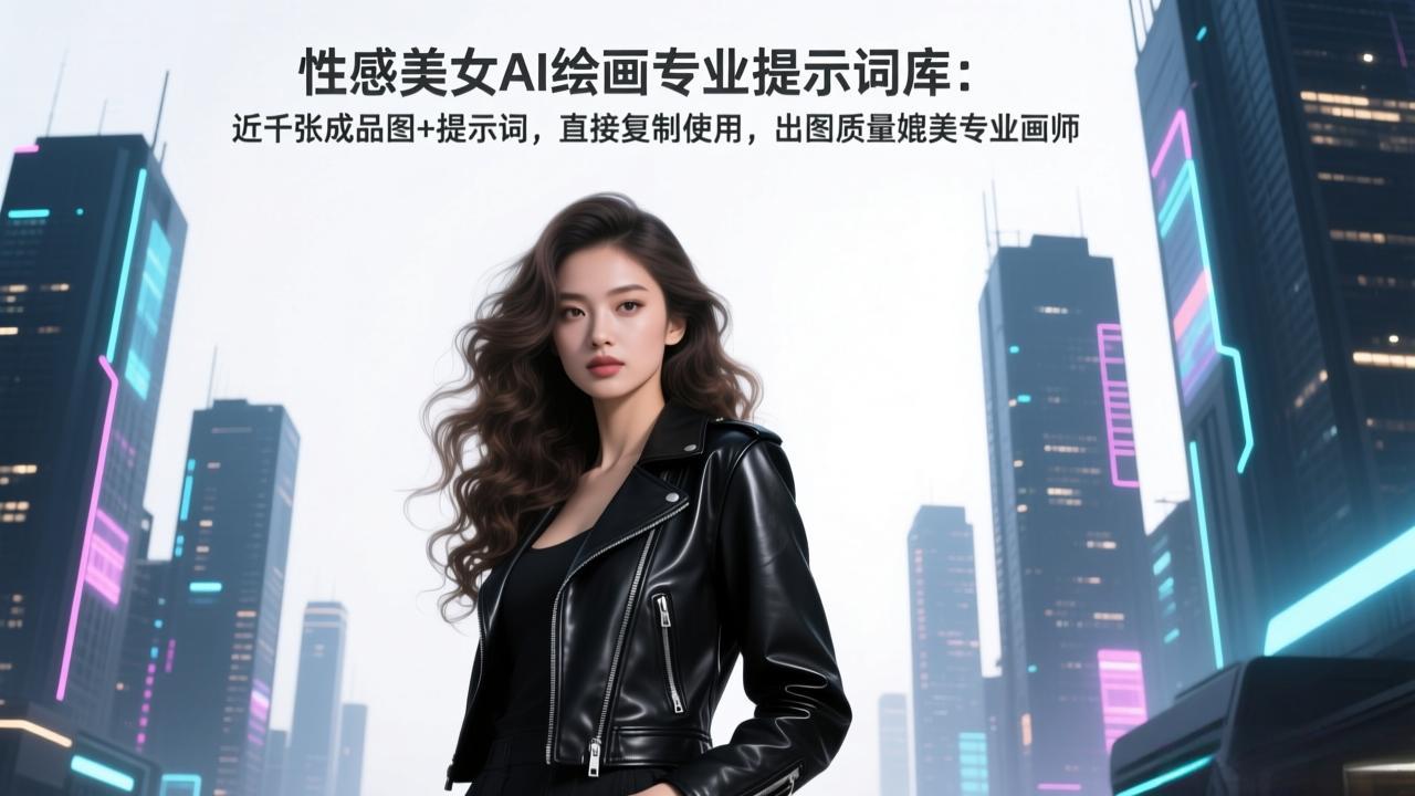 (17262期)性感美女AI绘画专业提示词库:近千张成品图+提示词,直接复制使用,出图质量媲美专业画师网创吧-网创项目资源站-副业项目-创业项目-搞钱项目网创吧
