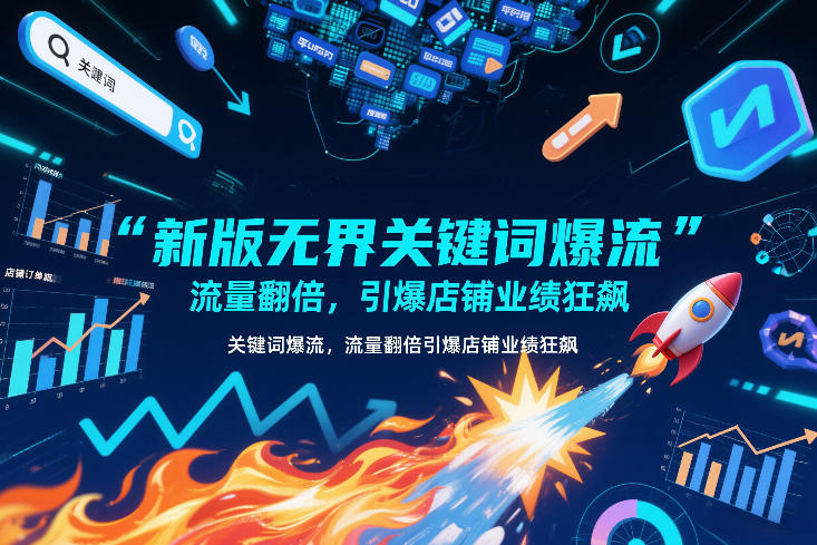 新版无界关键词爆流，流量翻倍，引爆店铺业绩狂飙网创吧-网创项目资源站-副业项目-创业项目-搞钱项目网创吧