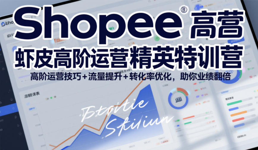 Shopee虾皮高阶运营精英特训营,高阶运营技巧+流量提升+转化率优化,助你业绩翻倍网创吧-网创项目资源站-副业项目-创业项目-搞钱项目网创吧