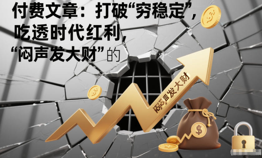 付费文章：打破“穷稳定”，吃透时代红利，“闷声发大财”的终极真谛网创吧-网创项目资源站-副业项目-创业项目-搞钱项目网创吧