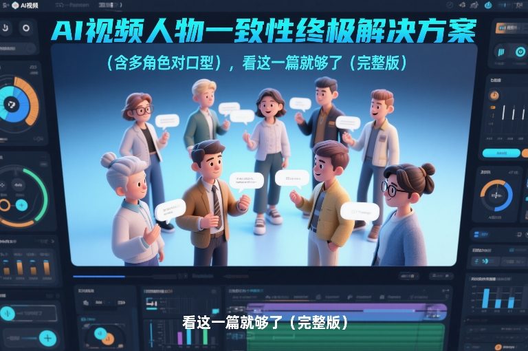 AI视频人物一致性终极解决方案（含多角色对口型），看这一篇就够了（完整版）网创吧-网创项目资源站-副业项目-创业项目-搞钱项目网创吧