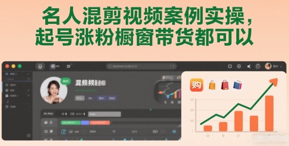 名人混剪视频案例实操，起号涨粉橱窗带货都可以网创吧-网创项目资源站-副业项目-创业项目-搞钱项目网创吧