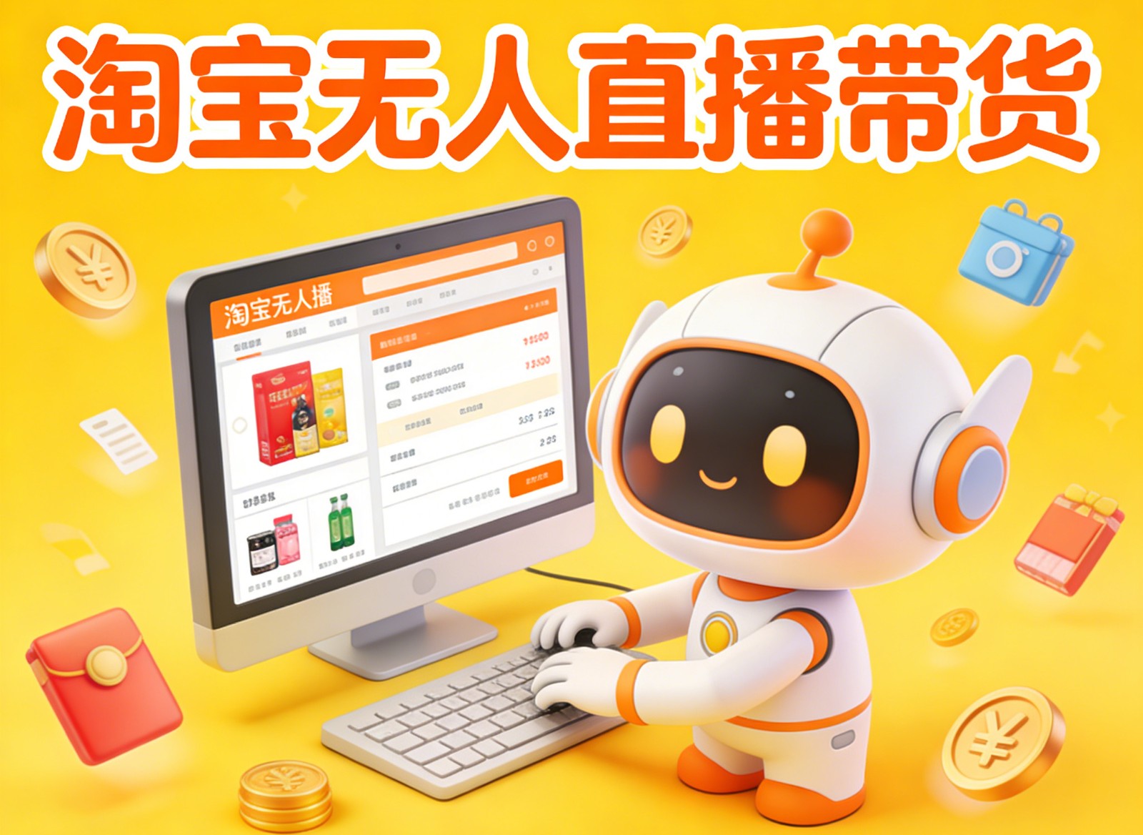 淘宝无人直播带货，24小时自动卖货，月佣金1W+，不违规不封号，不用露脸网创吧-网创项目资源站-副业项目-创业项目-搞钱项目网创吧