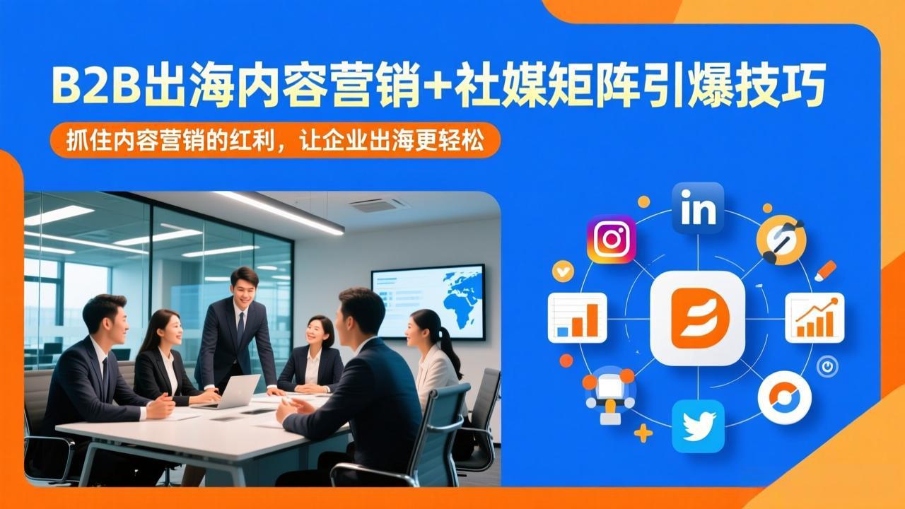(17470期)B2B出海内容营销+社媒矩阵引爆技巧:抓住内容营销的红利,让企业出海更轻松网创吧-网创项目资源站-副业项目-创业项目-搞钱项目网创吧