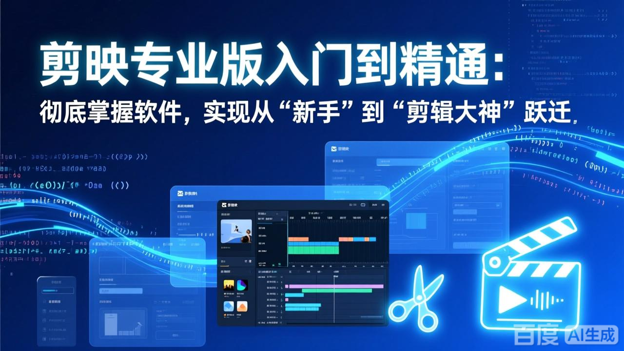 （17321期）剪映专业版入门到精通：彻底掌握软件，实现从“新手”到“剪辑大神”跃迁网创吧-网创项目资源站-副业项目-创业项目-搞钱项目网创吧