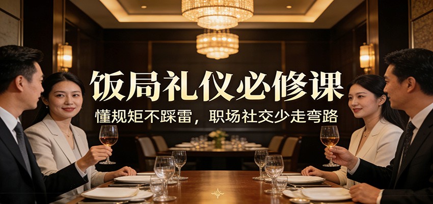 公众号收费文章：《饭局礼仪必修课：懂规矩不踩雷，职场社交少走弯路》网创吧-网创项目资源站-副业项目-创业项目-搞钱项目网创吧