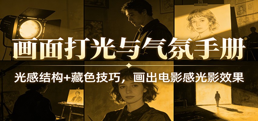 画面打光与气氛手册:光感结构+藏色技巧,画出电影感光影效果网创吧-网创项目资源站-副业项目-创业项目-搞钱项目网创吧