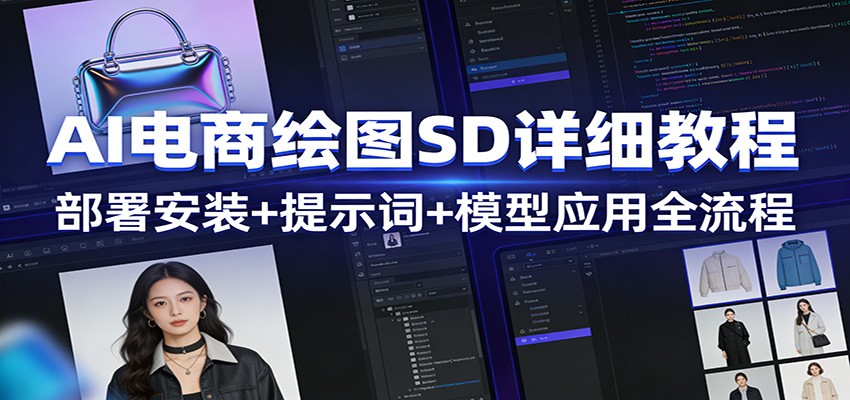 AI电商绘图SD详细教程:部署安装+提示词+模型应用全流程网创吧-网创项目资源站-副业项目-创业项目-搞钱项目网创吧
