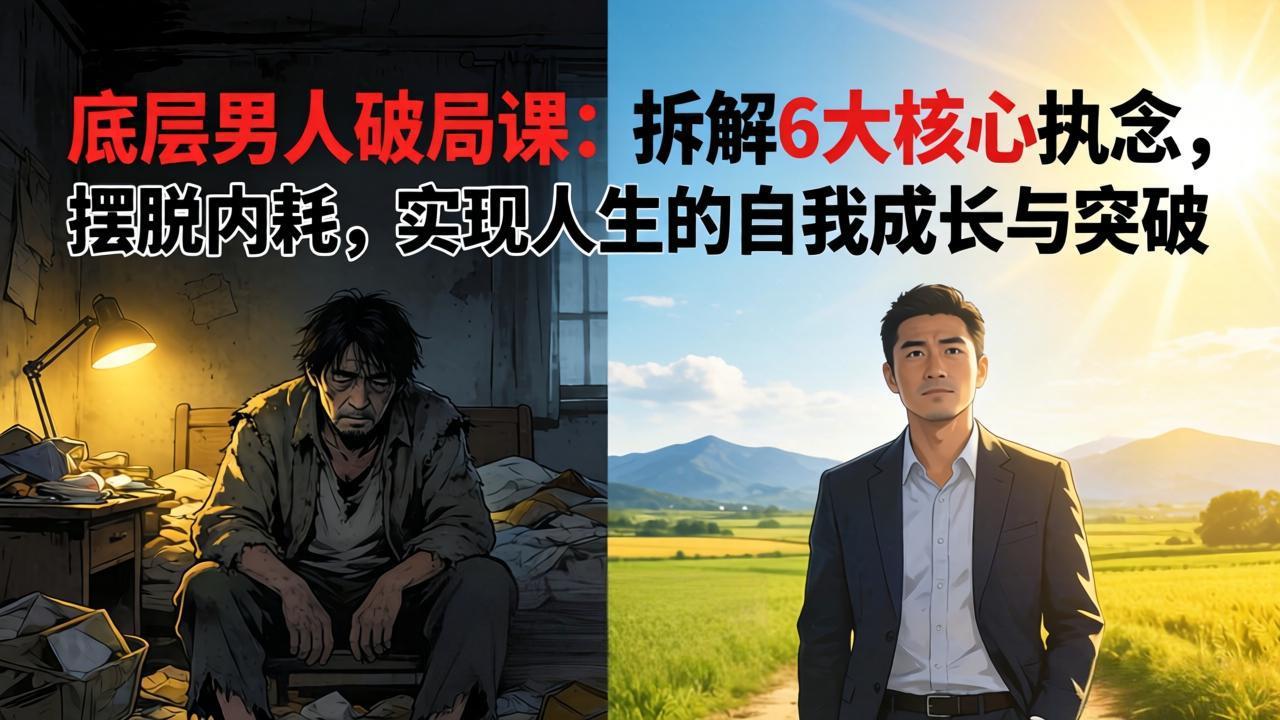 (17747期)付费文章:底层男人破局课:拆解 6 大核心执念,摆脱内耗,实现人生的自我成长与突破网创吧-网创项目资源站-副业项目-创业项目-搞钱项目网创吧
