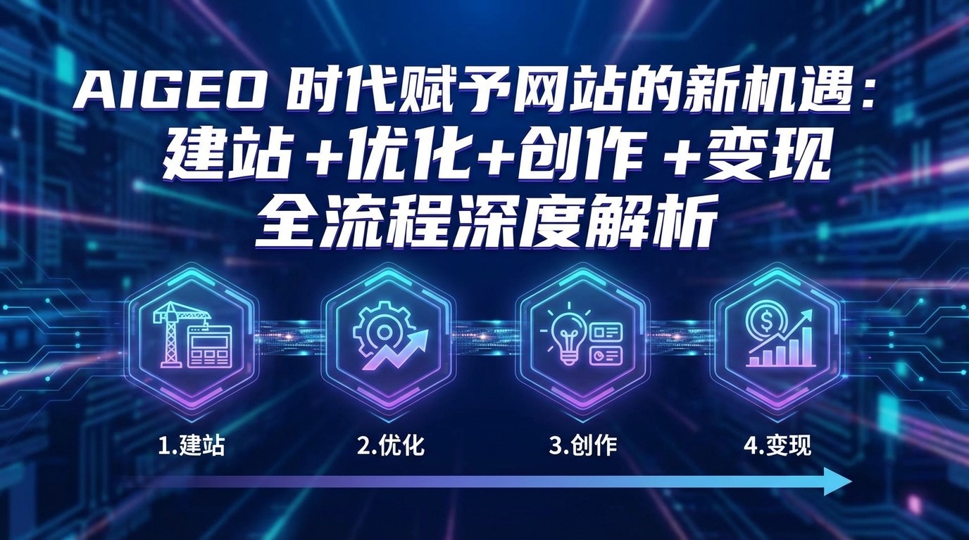 AIGEO+时代赋予网站的新机遇:建站+优化+创作+变现+全流程深度解析网创吧-网创项目资源站-副业项目-创业项目-搞钱项目网创吧