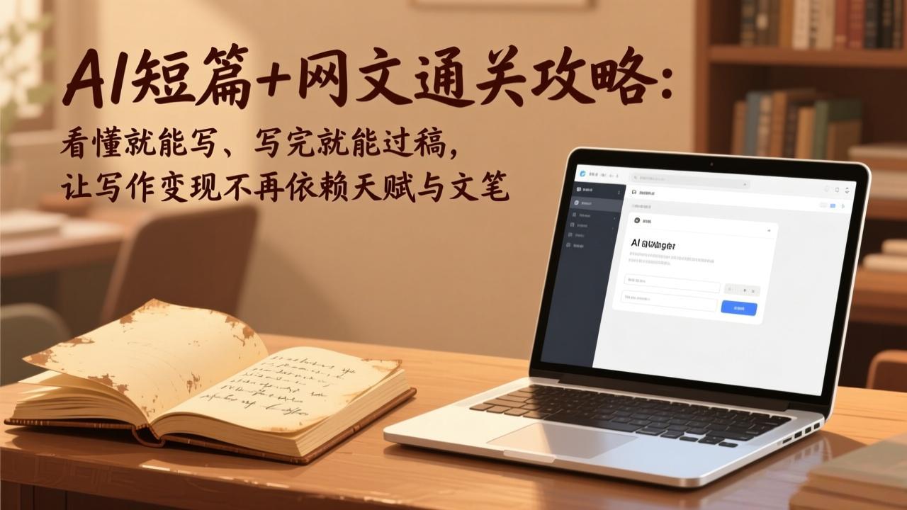 (17515期)AI短篇+网文通关攻略:看懂就能写、写完就能过稿,让写作变现不再依赖天赋与文笔网创吧-网创项目资源站-副业项目-创业项目-搞钱项目网创吧