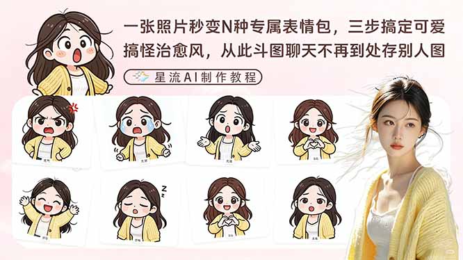 （17482期）一张照片秒变N种专属表情包，三步搞定可爱搞怪治愈风，从此斗图聊天不再到处存别人图网创吧-网创项目资源站-副业项目-创业项目-搞钱项目网创吧