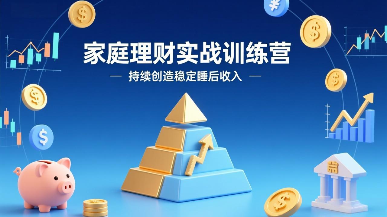 （17486期）家庭理财实战训练营：从0到1建体系，三阶进阶层层递进，助你持续创造稳定睡后收入网创吧-网创项目资源站-副业项目-创业项目-搞钱项目网创吧