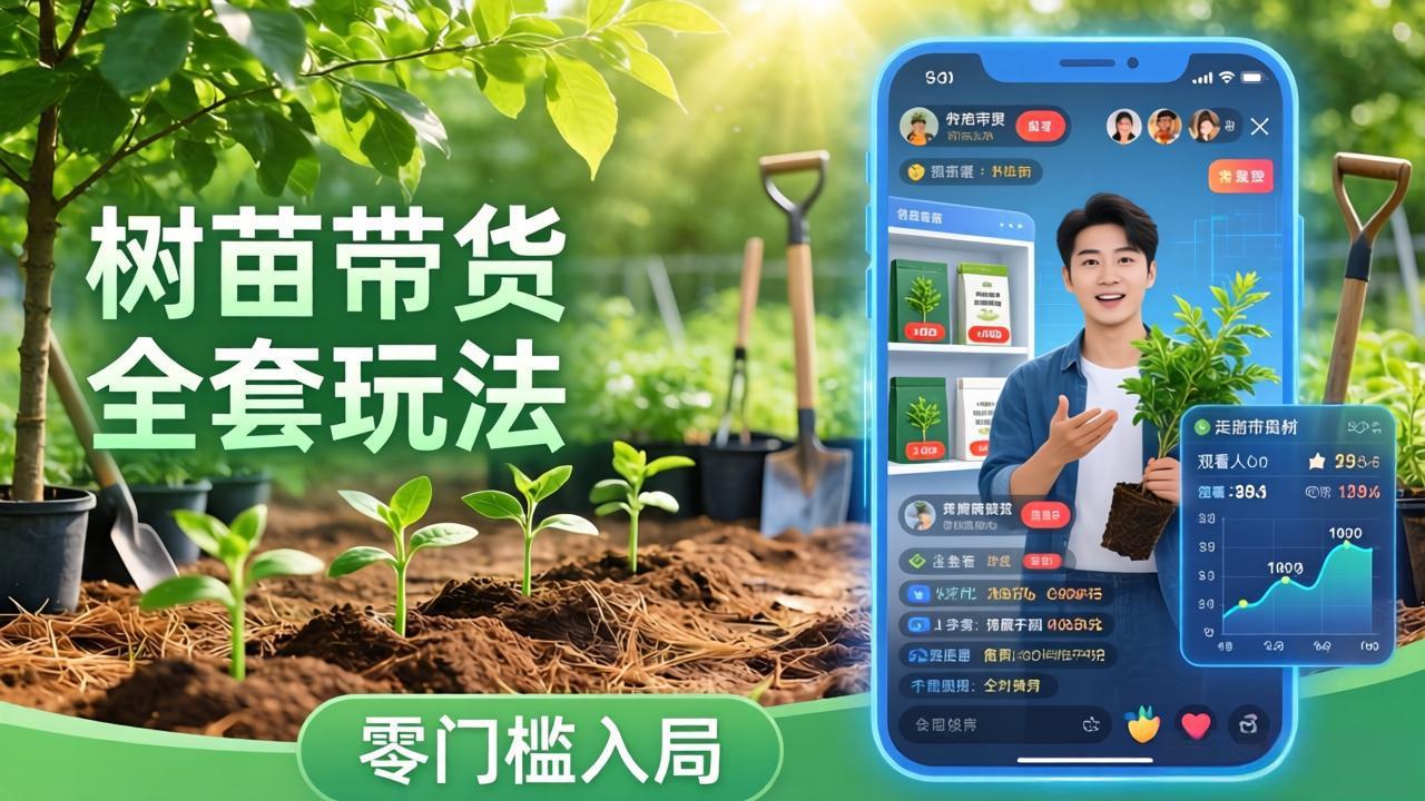 (17729期)视频号AI树苗带货全套玩法:零门槛入局,掌握豆包、千问等AI工具制作树苗视频的全套流程网创吧-网创项目资源站-副业项目-创业项目-搞钱项目网创吧