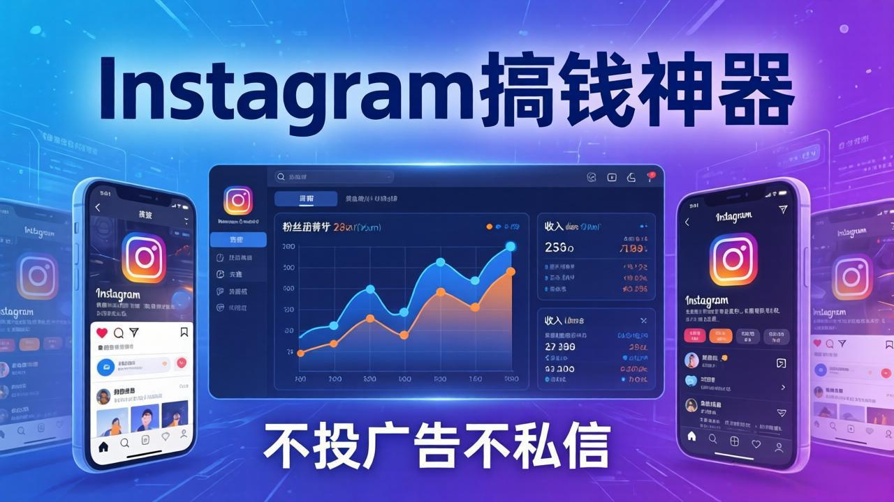 (17731期)Instagram搞钱神器:月涨6万粉+月入5万刀,不投广告不私信,靠算法+低价产品网创吧-网创项目资源站-副业项目-创业项目-搞钱项目网创吧